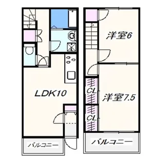 サラセニア【2階】の間取り