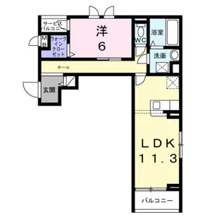 コンパル・りんくう【2階】の間取り