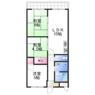新川第2マンション【4階】の間取り