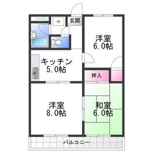 RICHウエストフィールド【1階】の間取り