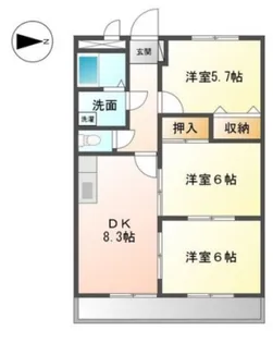 ラヴァーズ ペティオ【2階】の間取り