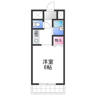 レジデンス曽根【5階】の間取り