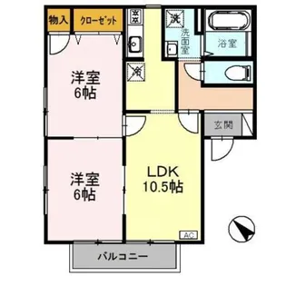 ル・レーヴ【1階】の間取り