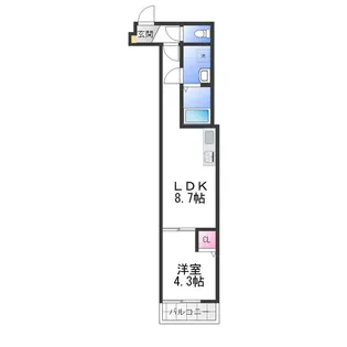 仮)東羽衣3丁目アパート【1階】の間取り