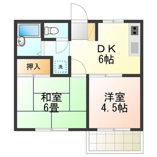 サニーコート泉佐野 A棟【1階】の間取り