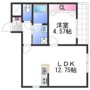 ウエムラグレース忠岡町【3階】の間取り