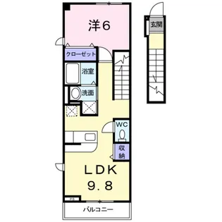 アジュール和泉中央Ⅱ【2階】の間取り
