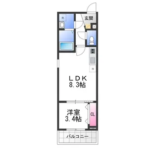 (仮称)ジーメゾン春木旭町【3階】の間取り
