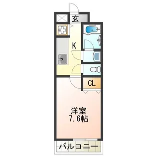 フジパレス中町【1階】の間取り