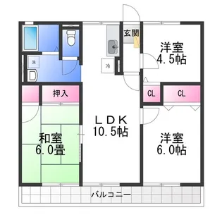 ハイム アーバニティ【1階】の間取り