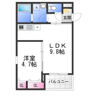 (仮称)ジーメゾン和泉大宮ソル【2階】の間取り