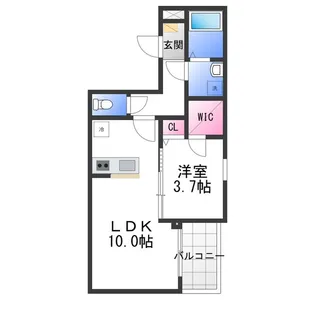 (仮称)ジーメゾン和泉大宮ソル【3階】の間取り