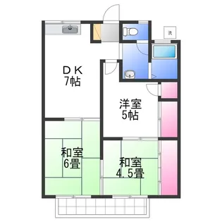 ハイツ古石【1階】の間取り