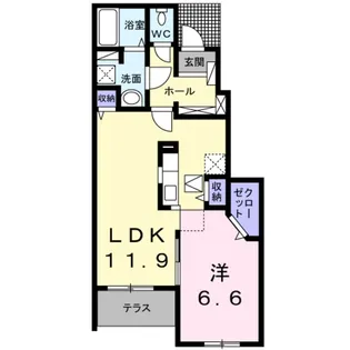 イルミナール【1階】の間取り