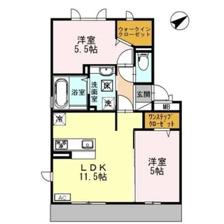 グランボン【1階】の間取り