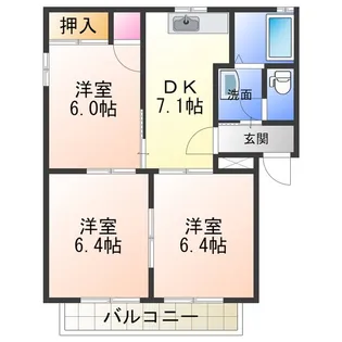 ボナール【2階】の間取り