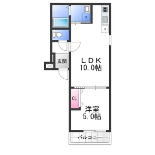 フジパレス春木駅北Ⅲ番館【2階】の間取り