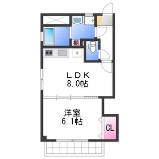 エフォールヒロⅡ【2階】の間取り