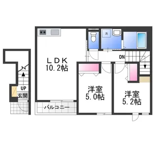 シティ綾井【2階】の間取り