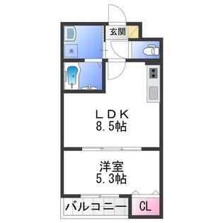 ALEGRIA泉佐野Ⅱ【1階】の間取り