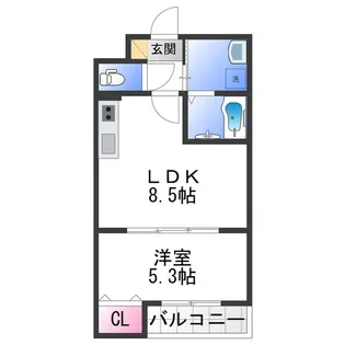 ALEGRIA泉佐野Ⅱ【1階】の間取り