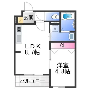 ALEGRIA泉佐野Ⅱ【1階】の間取り