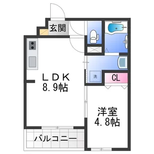 ALEGRIA泉佐野Ⅱ【1階】の間取り