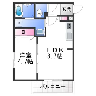 ALEGRIA泉佐野Ⅱ【1階】の間取り