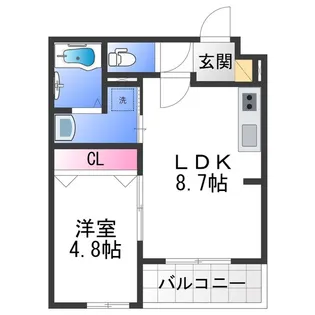 ALEGRIA泉佐野Ⅱ【3階】の間取り