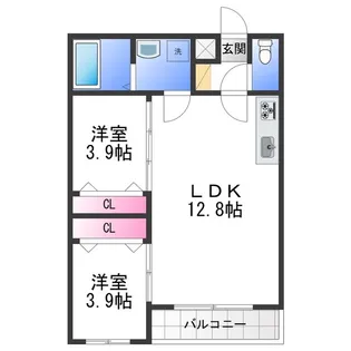 AVANTIO HONMACHI【3階】の間取り