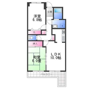 WESTヒルズ関空Ⅰ【14階】の間取り