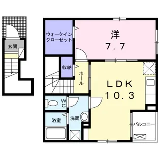 グラン フェリシア【2階】の間取り