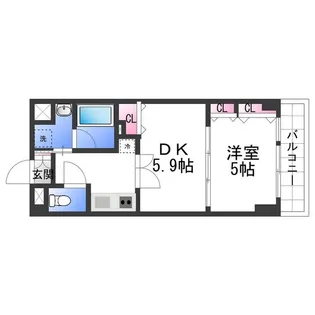 プールトゥジュール【2階】の間取り