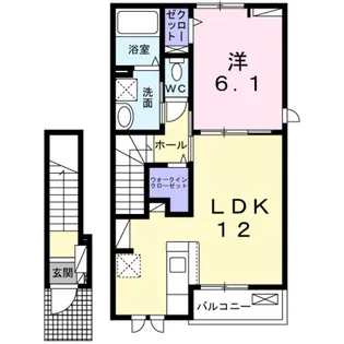 ハートランド美貴【2階】の間取り