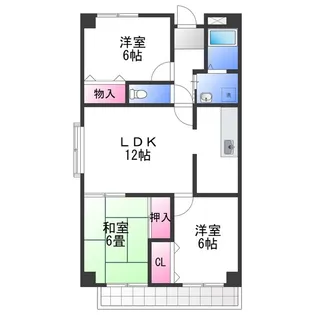 パルティール小柴【10階】の間取り