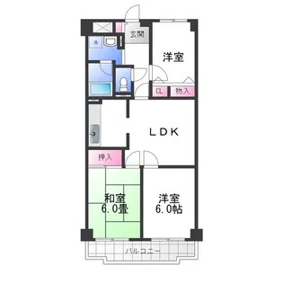 ル・ミュー貝塚【7階】の間取り