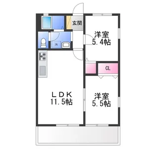 フレグランスガーデン A棟【1階】の間取り