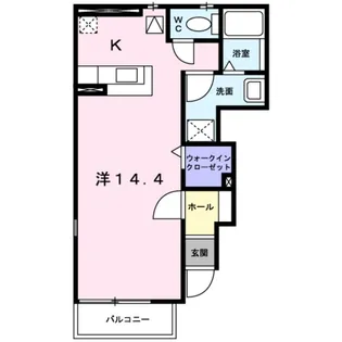 エスポワールパレスⅡ【1階】の間取り