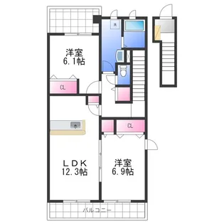 ネオビヤンⅠ【2階】の間取り