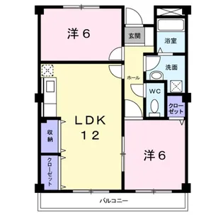 ブランカ春木【1階】の間取り