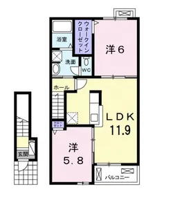 アラベスク【2階】の間取り