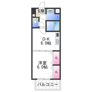 フォンティーヌ【3階】の間取り