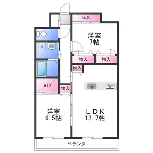 Grace A.P.C【2階】の間取り