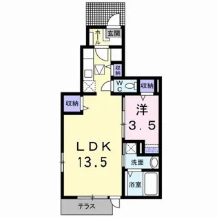 ローズコート【1階】の間取り