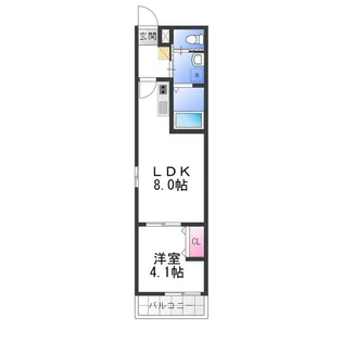 KS NORTH PLASE【1階】の間取り