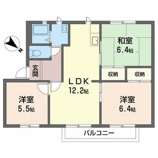 ガーデンタウン清水 A【1階】の間取り