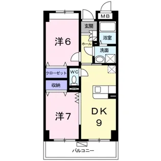ベルアビタシオン【4階】の間取り