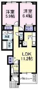 レジデンス 丸一【1階】の間取り