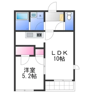 アニマリートセグンド【2階】の間取り
