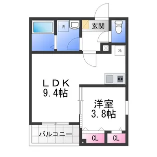 (仮称)ジーメゾン高石リュクス【1階】の間取り